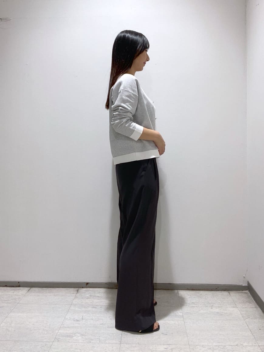 meiさんの「INDIVI｜【インナーとしても活躍！】シンプルTシャツ」を使ったコーディネート