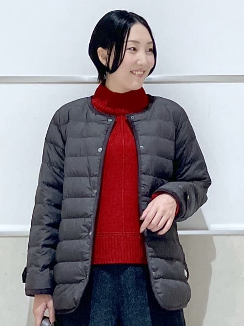 eriko さんの「Dessin｜【撥水・2WAY】ミュラーダウンコートミドル丈」を使ったコーディネート