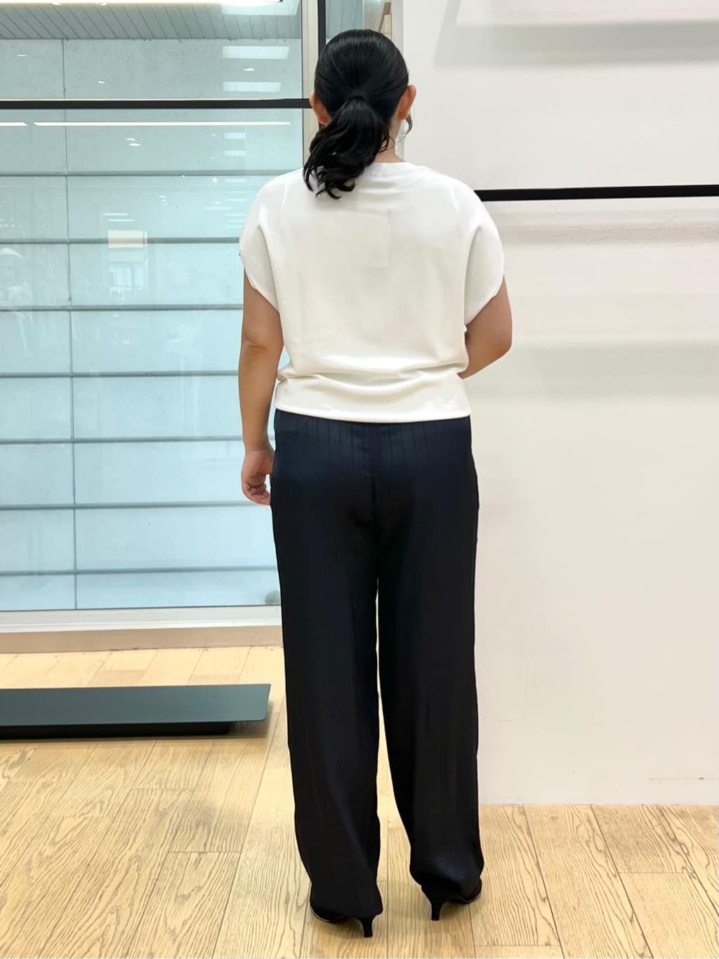 shimaさんの「INDIVI｜【着る日傘／遮熱／UVケア】ダブルジャケット」を使ったコーディネート