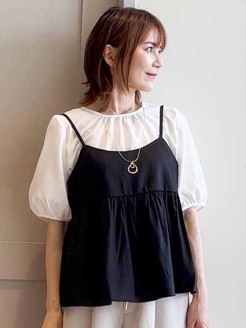 yamakoさんの「grove｜ロープベルトで差がつく 洗練リラックスパンツ」を使ったコーディネート