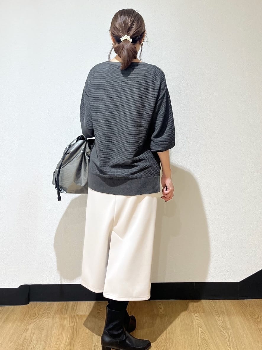 ayaさんの「Reflect｜【パンツ合わせにぴったり◎】ゆったりオフボディニット」を使ったコーディネート