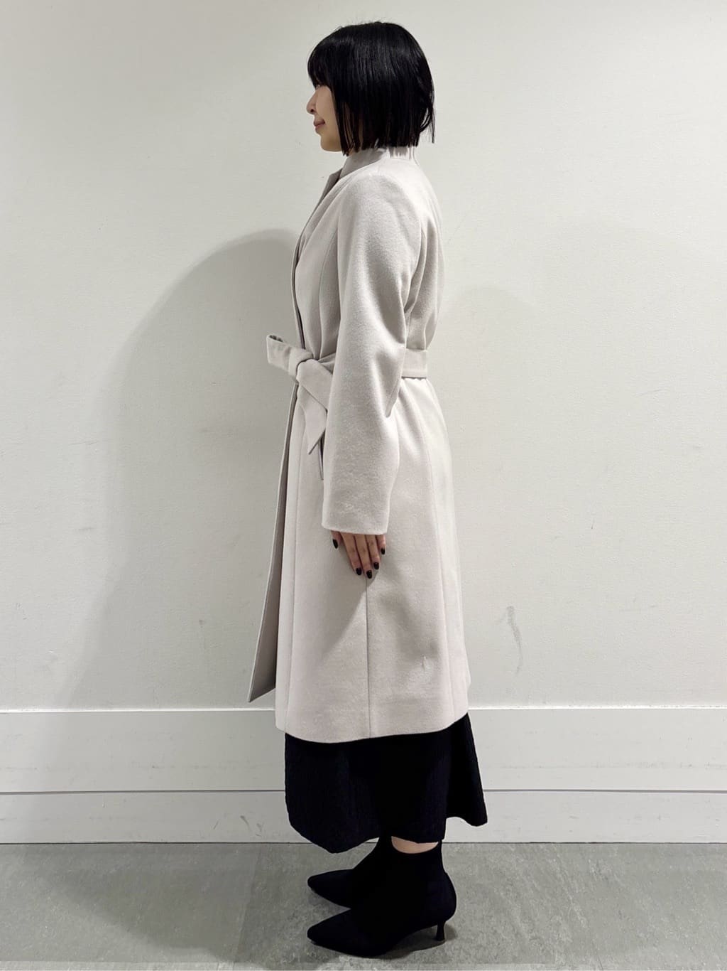 モエカさんの「UNTITLED｜【大人フェミニン/トレンド】ニット&times;ジャカード ドッキングワンピース」を使ったコーディネート