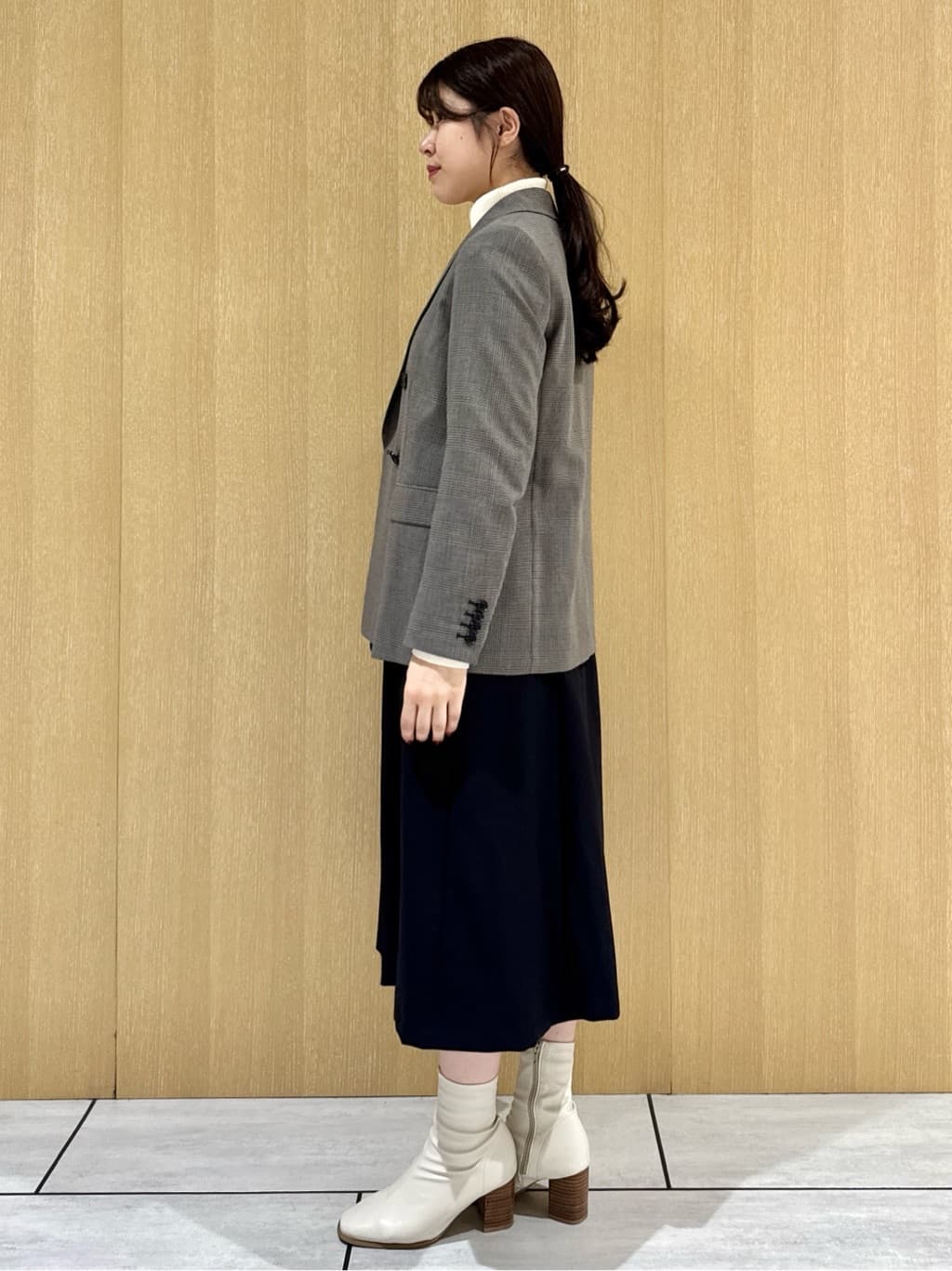 nanaさんの「UNTITLED｜【セットアップ可】ウールライク ダブルブレストジャケット」を使ったコーディネート