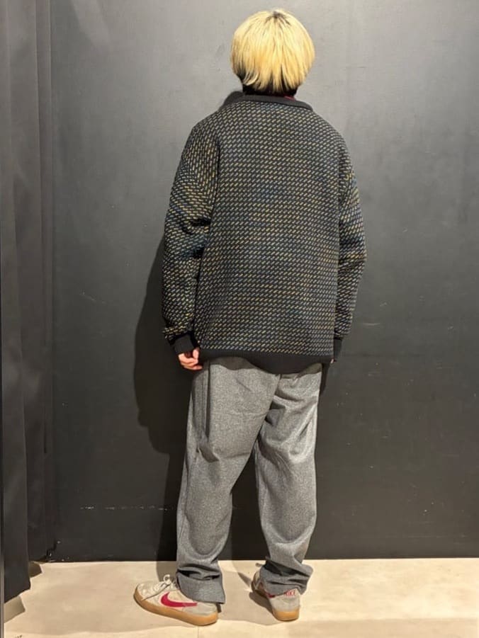 やまもとさんの「THE SHOP TK｜バーズアイグラデーションニット 洗濯機OK／ユニセックスでおすすめ！」を使ったコーディネート