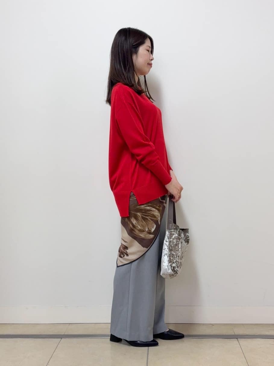 asamiさんの「UNTITLED｜【8色展開/体型カバー】魅せるタイムレスニット」を使ったコーディネート