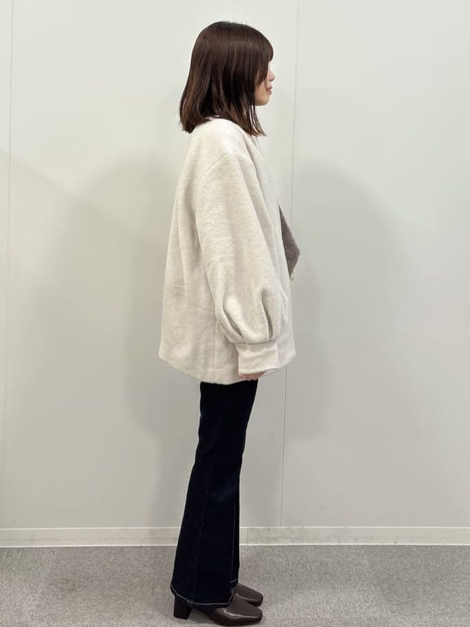 るかちさんの「OPAQUE.CLIP｜アート柄シャギーニット【洗濯機OK】」を使ったコーディネート