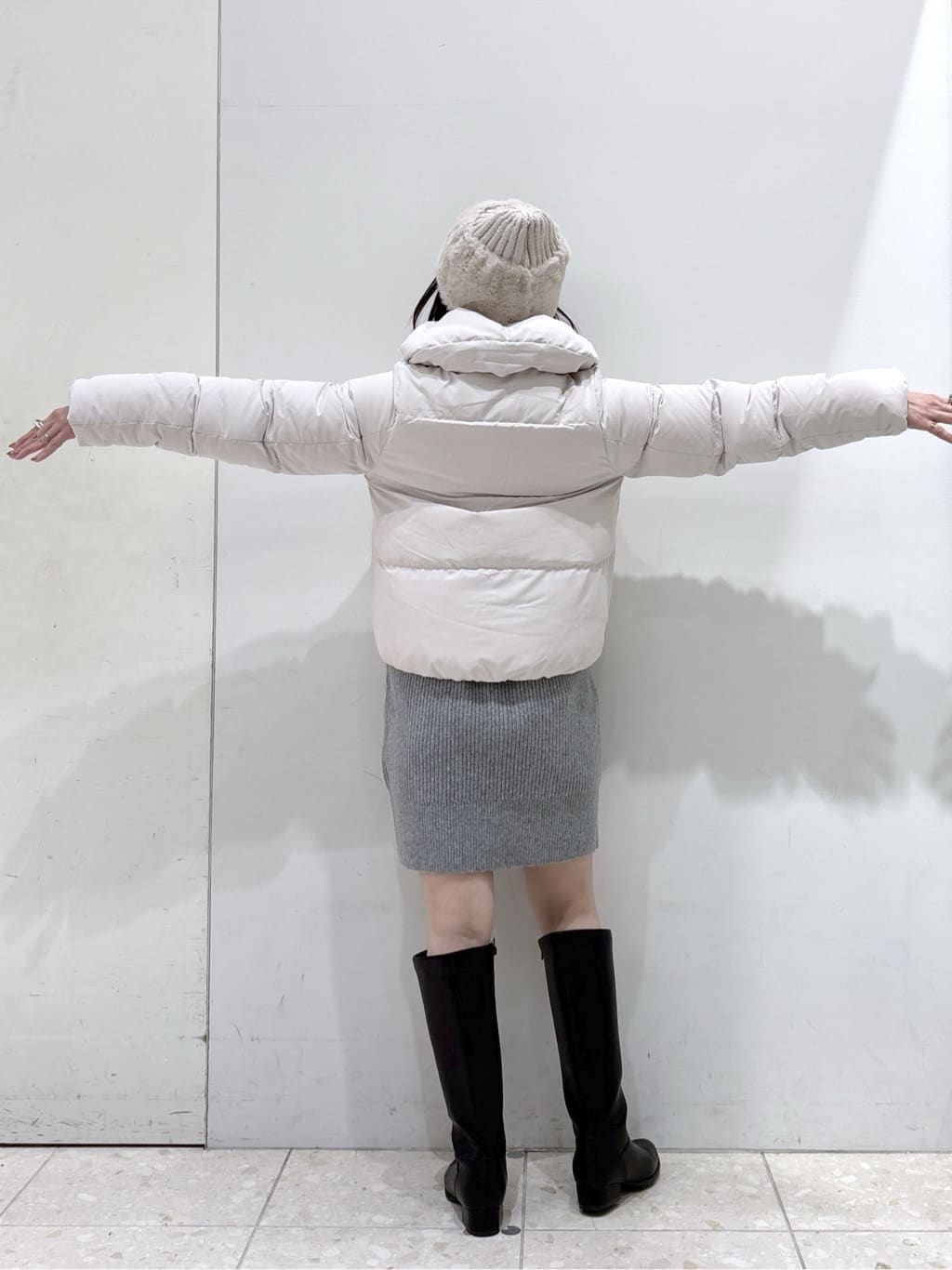 mameさんの「OPAQUE.CLIP｜KAWADAダウンショートコート【撥水／洗濯機OK／静電気防止裏地】《XS～LL》」を使ったコーディネート