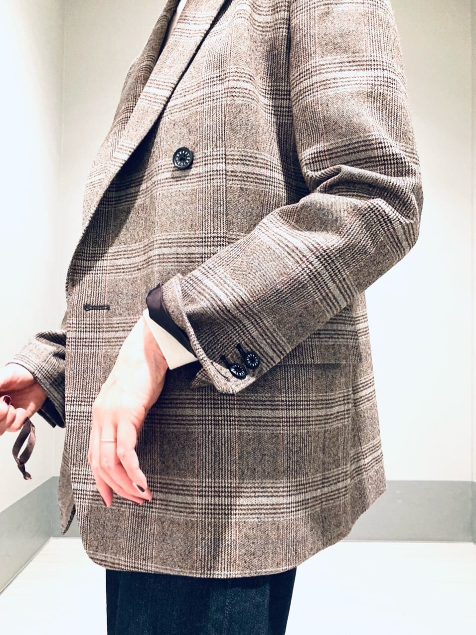 Furuさんの「DRESSTERIOR｜◆サキソニーグレンチェックジャケット」を使ったコーディネート