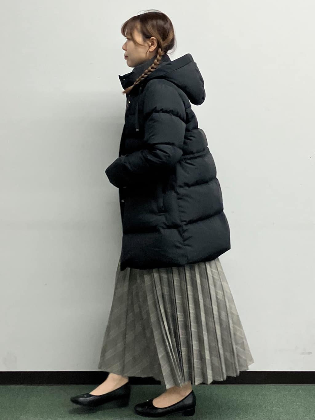 MAYUKIさんの「index｜KAWADAダウンドロストミドルコート【撥水／洗濯機OK／2WAY／静電気防止裏地】《XS～3L》」を使ったコーディネート