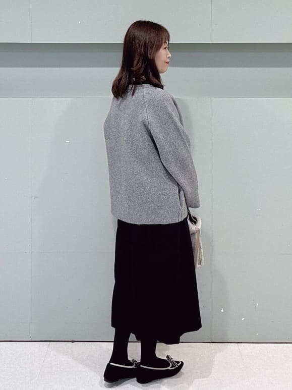 makiさんの「UNTITLED｜【軽アウター/ミドル丈】ウールニットコーディガン」を使ったコーディネート