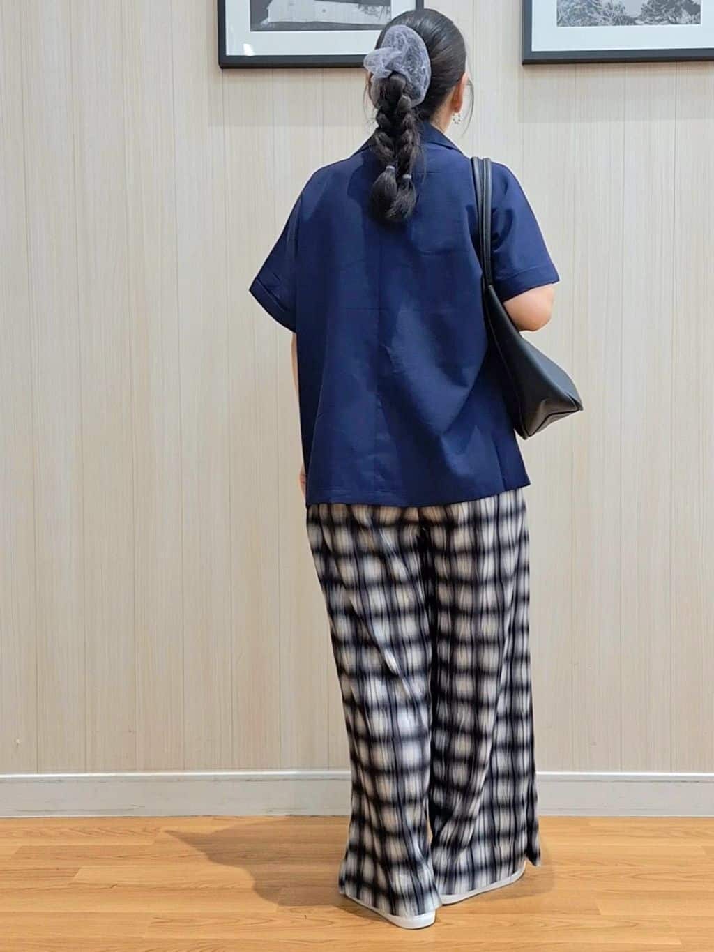 Saoさんの「SHOO･LA･RUE｜【S-LL】さらりと着たい大人のための 麻調半袖ジャケット」を使ったコーディネート