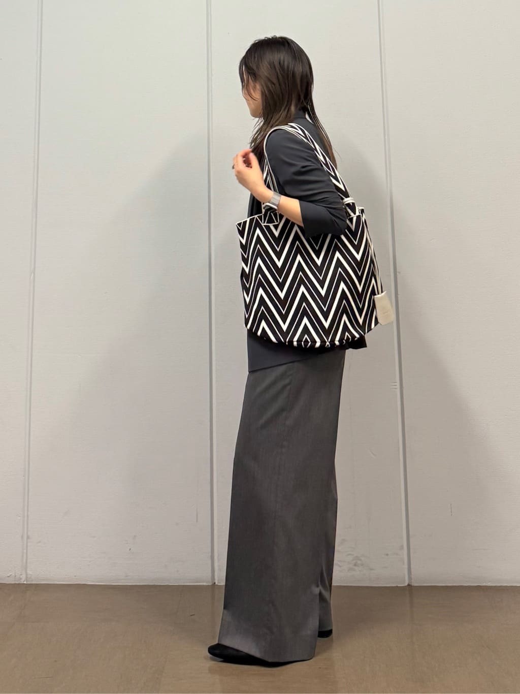 mizukiさんの「INDIVI｜【軽く羽織れる！】ダブルジャケット」を使ったコーディネート