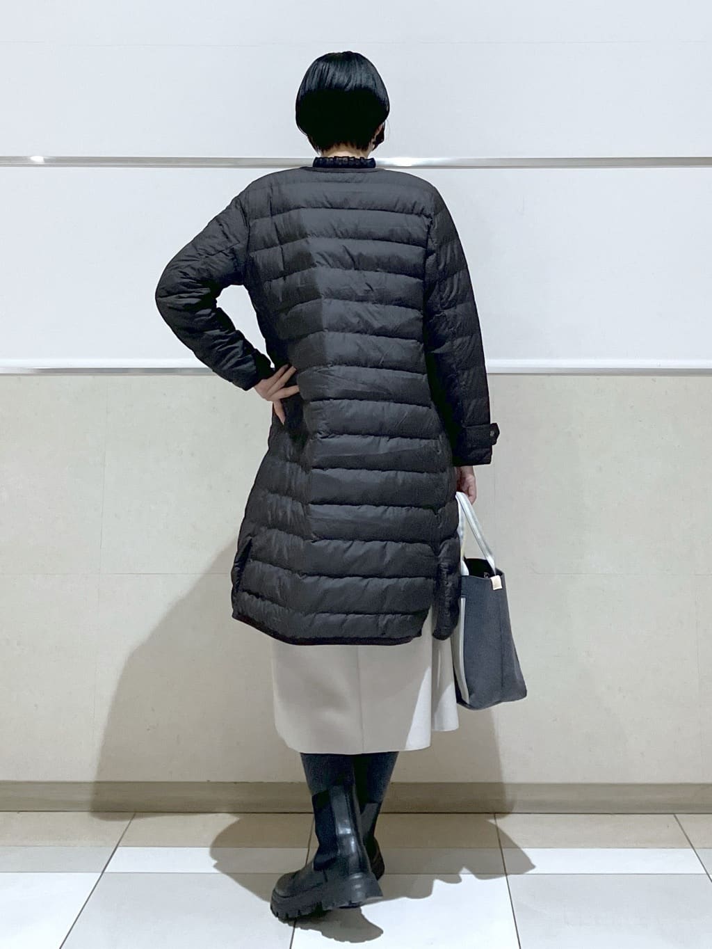 eriko さんの「Dessin｜【撥水・2WAY】ミュラーダウンコートロング丈」を使ったコーディネート