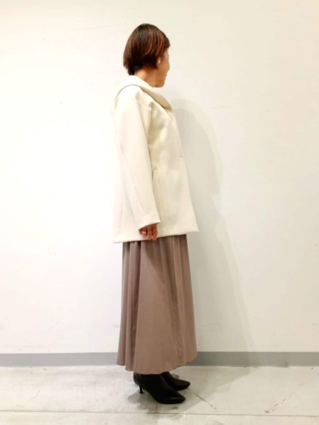 Kさんの「INDIVI｜【軽羽織り】フーディーライトコート」を使ったコーディネート