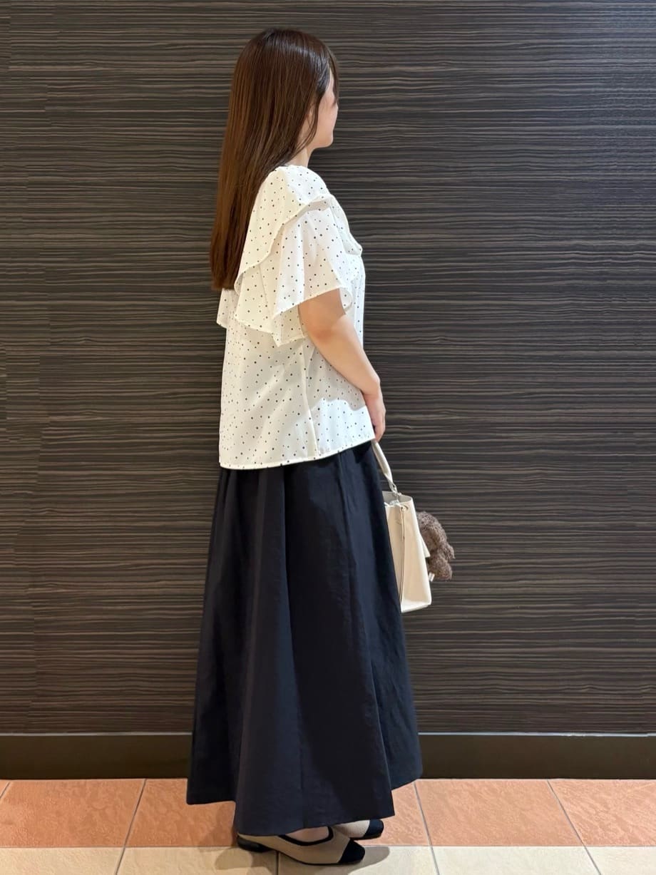 かなさんの「OPAQUE.CLIP｜【抗菌防臭加工】ニットフラットパンプス」を使ったコーディネート