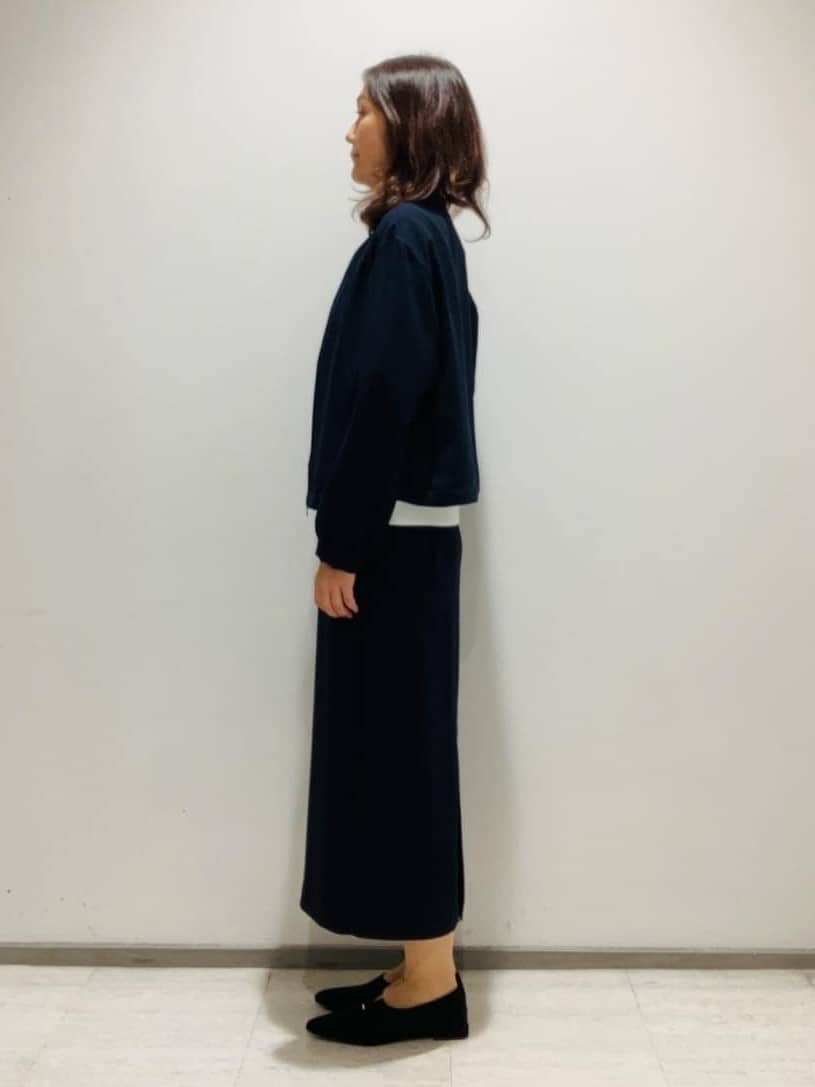 fujiさんの「INDIVI｜【洗える／UVケア／吸汗速乾】ジョーゼットライトブルゾン」を使ったコーディネート