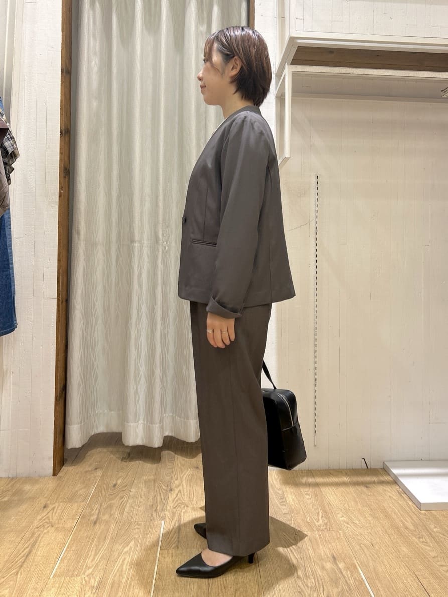ga_riさんの「THE SHOP TK｜ノーカラージャケット【セットアップ可】」を使ったコーディネート