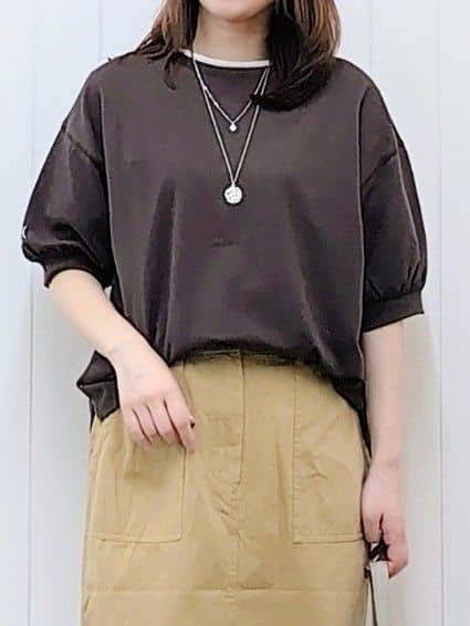 itoさんの「Dessin｜【360度可愛い/前後2WAY/洗える】ライトコットンヘンリーカットソー」を使ったコーディネート