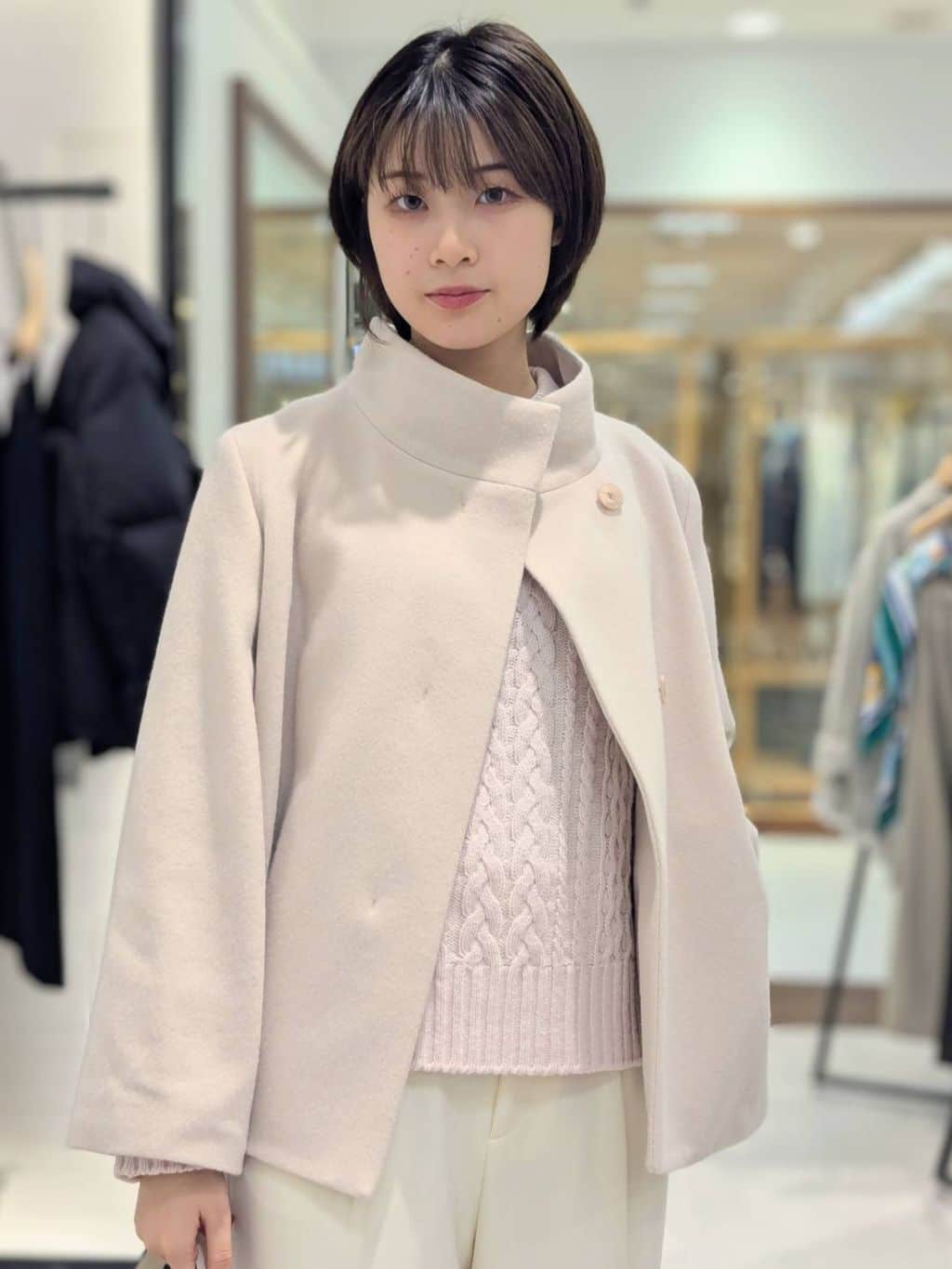 nonoさんの「UNTITLED｜【洗える】スポンディッシュ ケーブル柄ニット」を使ったコーディネート
