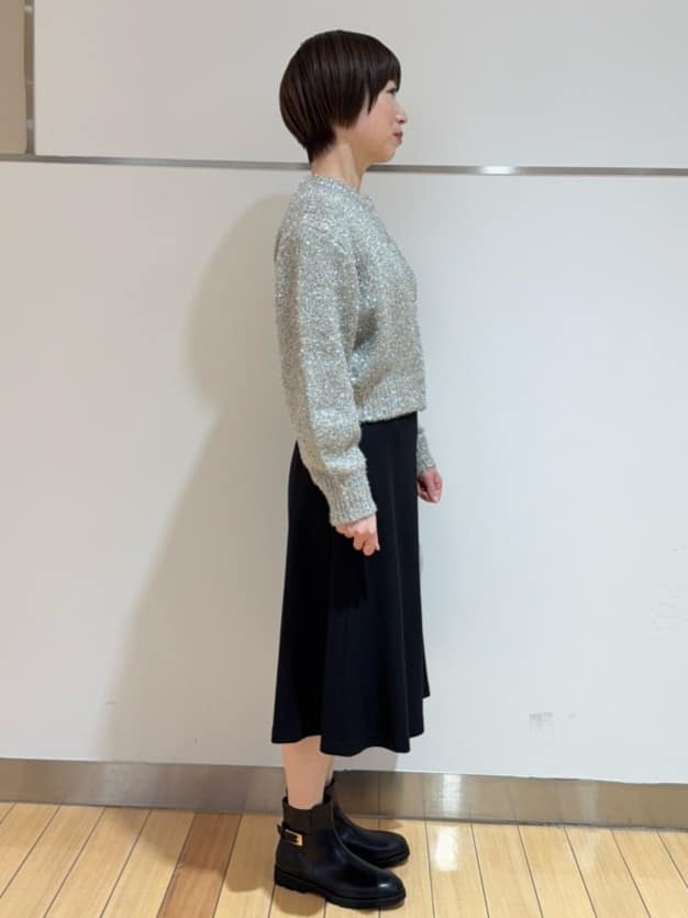 あやさんの「UNTITLED｜【ラメ風/着映え】ファンシーヤーン カーディガン」を使ったコーディネート