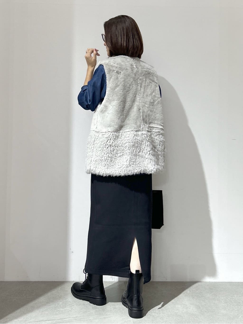 NAKAさんの「OPAQUE.CLIP｜イージーナロースカート／セットアップ対応可【洗濯機OK】」を使ったコーディネート
