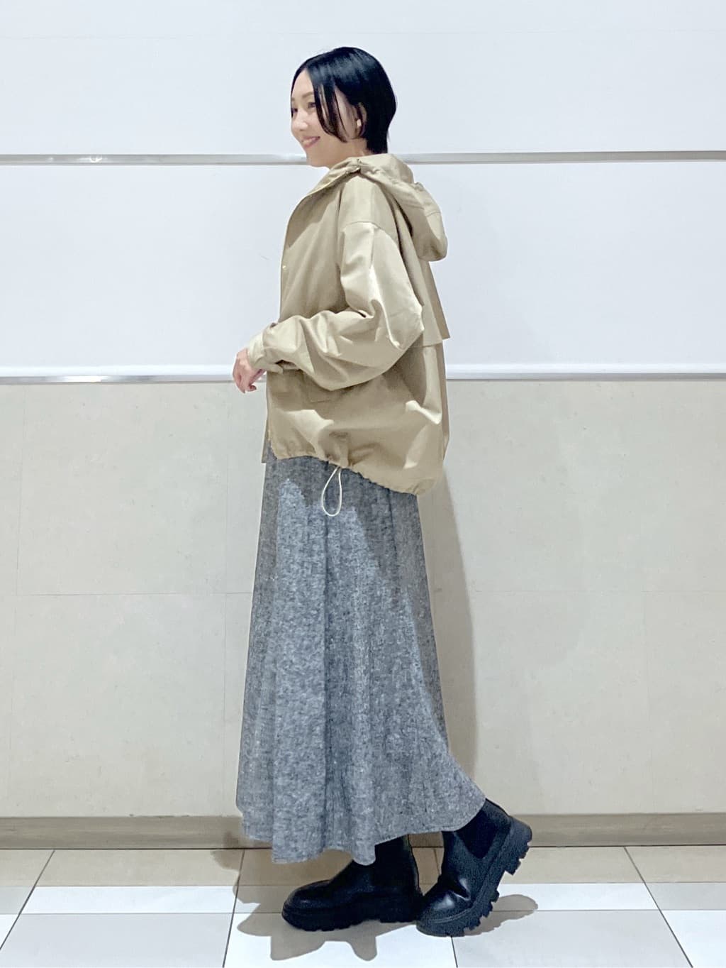 eriko さんの「Dessin｜【洗える】クルーネックワイドニット」を使ったコーディネート