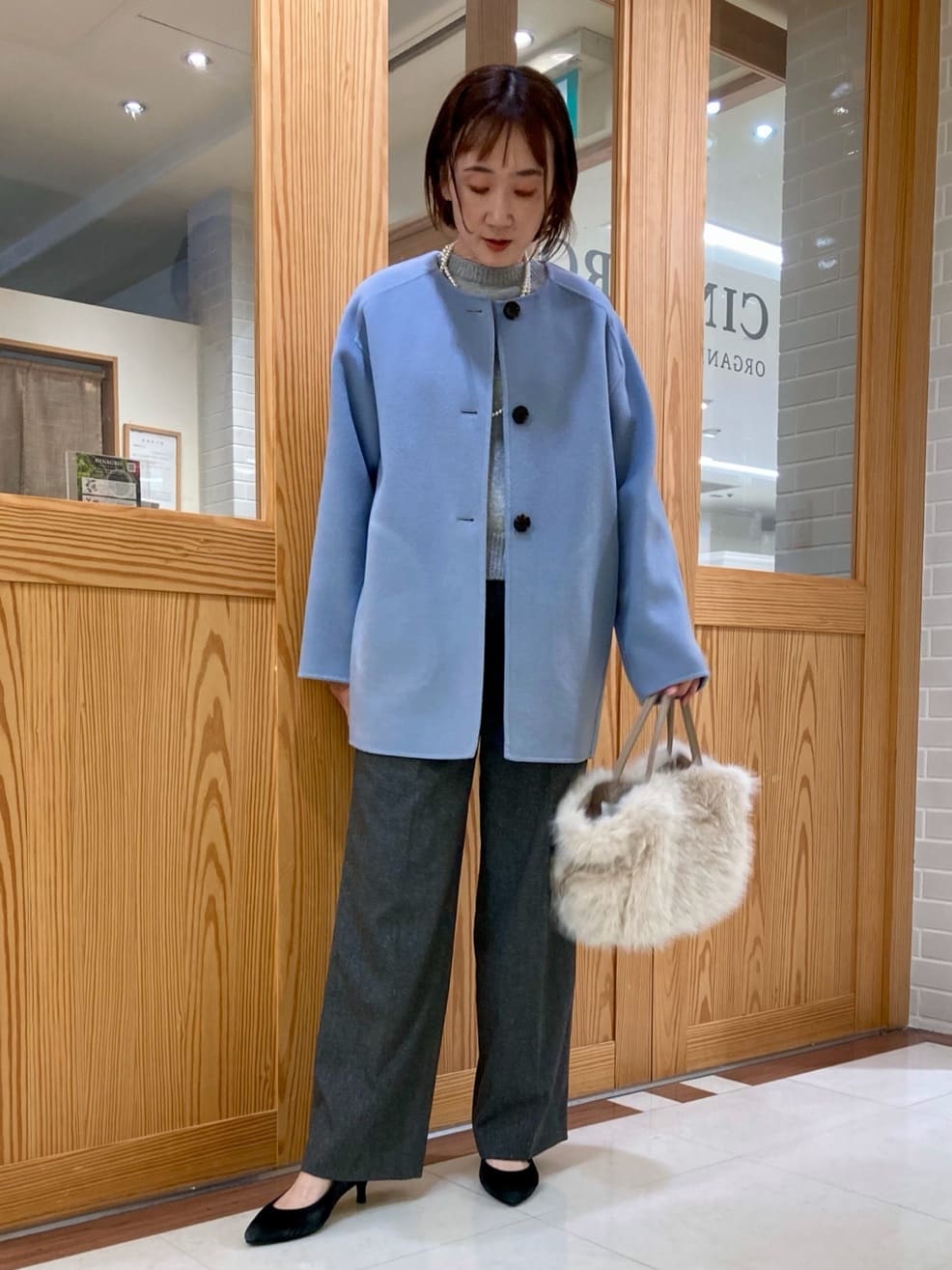 ゆうさんの「UNTITLED｜【ミディ丈/軽やか】セミラグランリバー コート」を使ったコーディネート