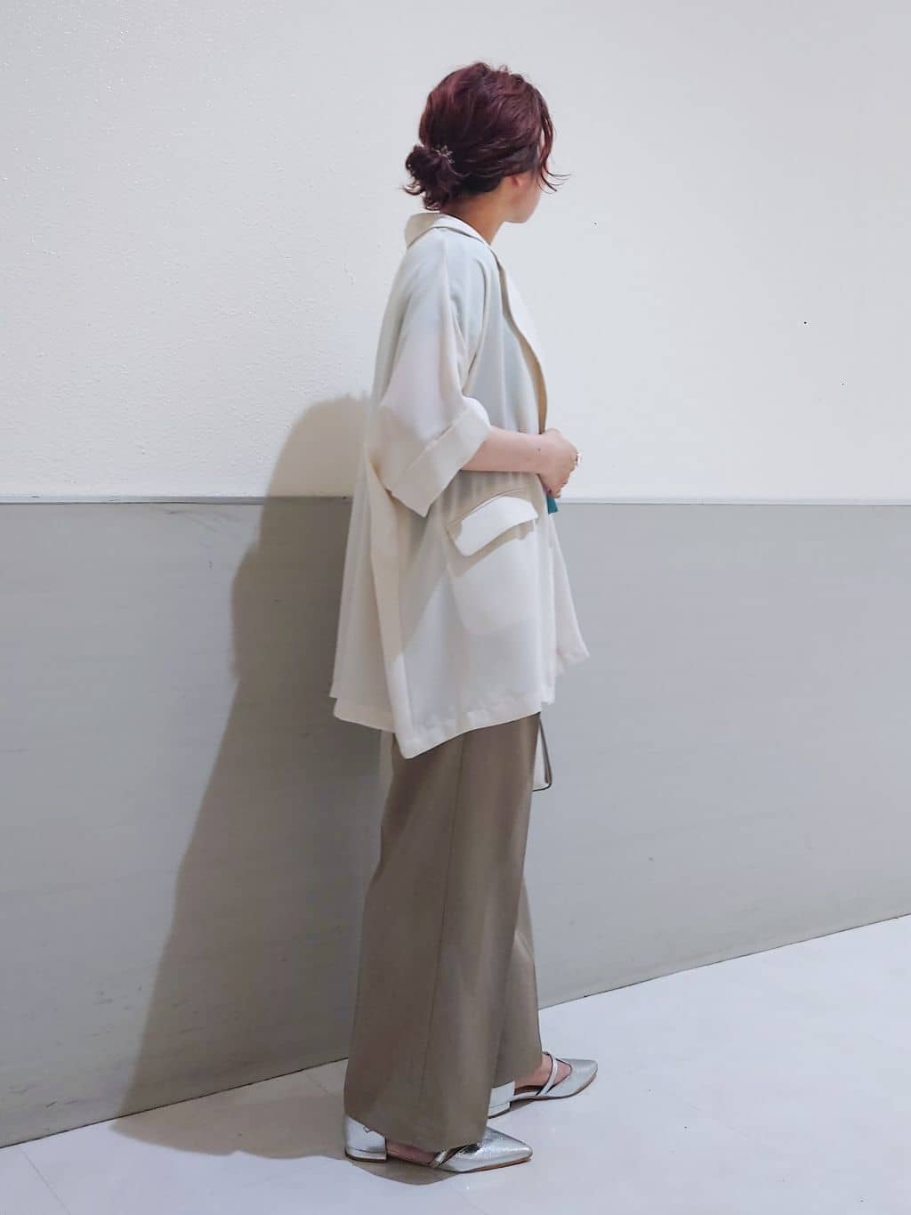 maruさんの「THE SHOP TK｜【6色展開】さらさらフレンチニット【毛玉になりにくい/洗濯機OK】」を使ったコーディネート