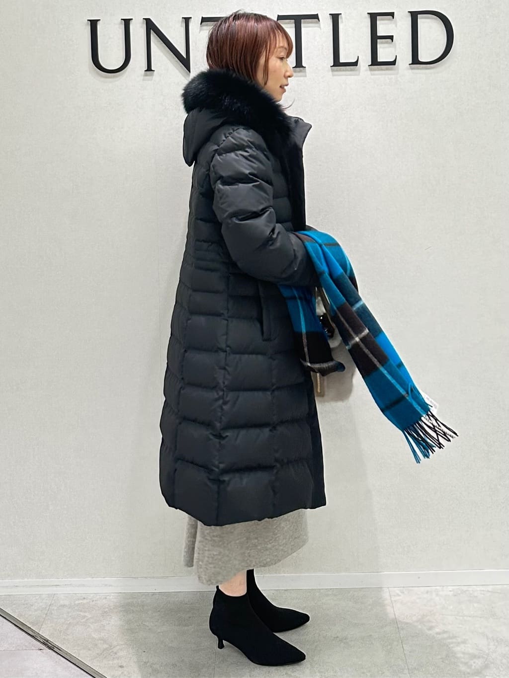 Miwaさんの「UNTITLED｜【ロング丈/ゆったりシルエット】テントライン ニットワンピース」を使ったコーディネート