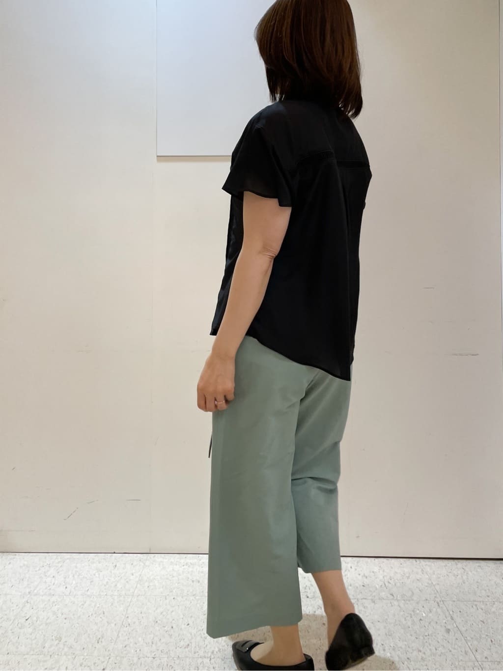 めいさんの「Reflect｜【お腹・腰周りすっきり見え◎】ストレッチワイドクロップドパンツ」を使ったコーディネート