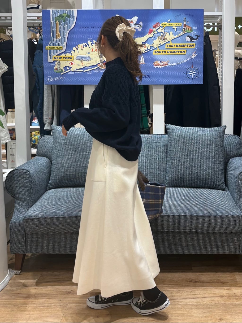 yuinaさんの「Dessin｜【撥水・2WAY】ミュラーダウンコートロング丈」を使ったコーディネート