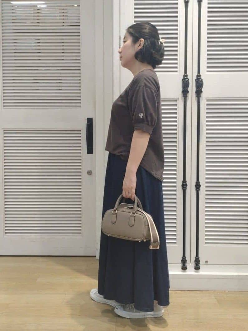 kaiさんの「Dessin｜【360度可愛い/前後2WAY/洗える】ライトコットンヘンリーカットソー」を使ったコーディネート