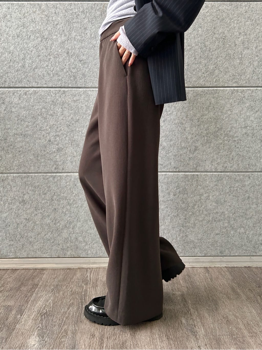 harunaさんの「CODE A｜tailored mood over jacket」を使ったコーディネート