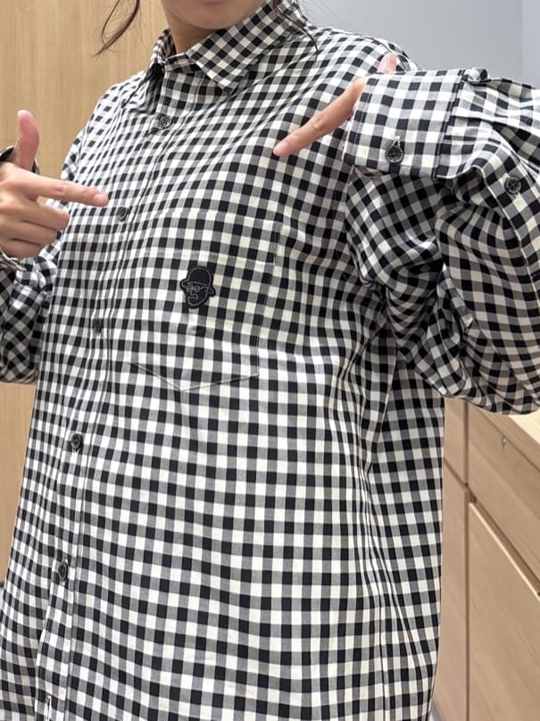 よぴさんの「TAKEO KIKUCHI｜マルチギンガムチェック シャツ」を使ったコーディネート