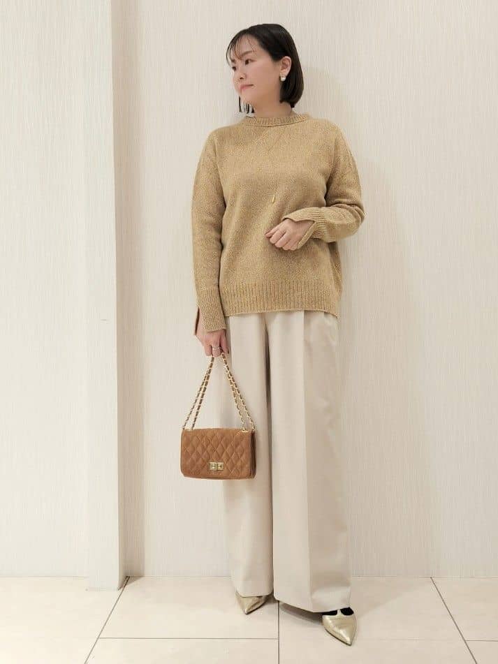 naokoさんの「UNTITLED｜【ゆったり】三つ杢カラーニット」を使ったコーディネート