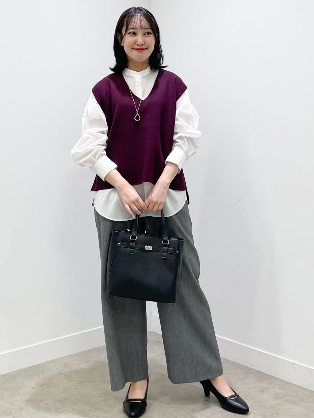 yukariさんの「Reflect｜【さらっと一枚で決まる／重ね着にもおすすめ◎】タックスリーブシャツブラウス」を使ったコーディネート