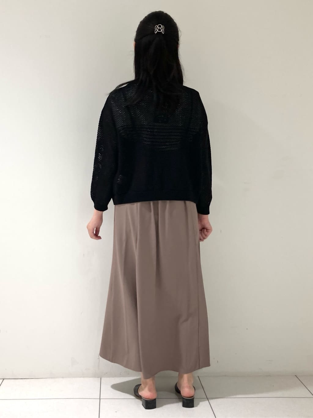 momokoさんの「INDIVI｜【UVケア】エアリージョーゼット キャミワンピース」を使ったコーディネート