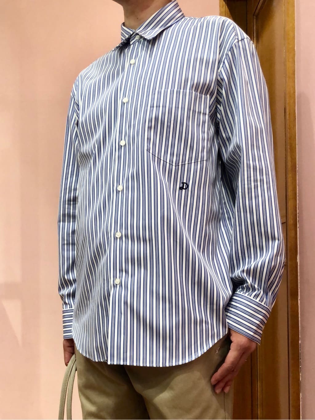 OKJさんの「DRESSTERIOR｜THOMAS MASON ストライプシャツ」を使ったコーディネート