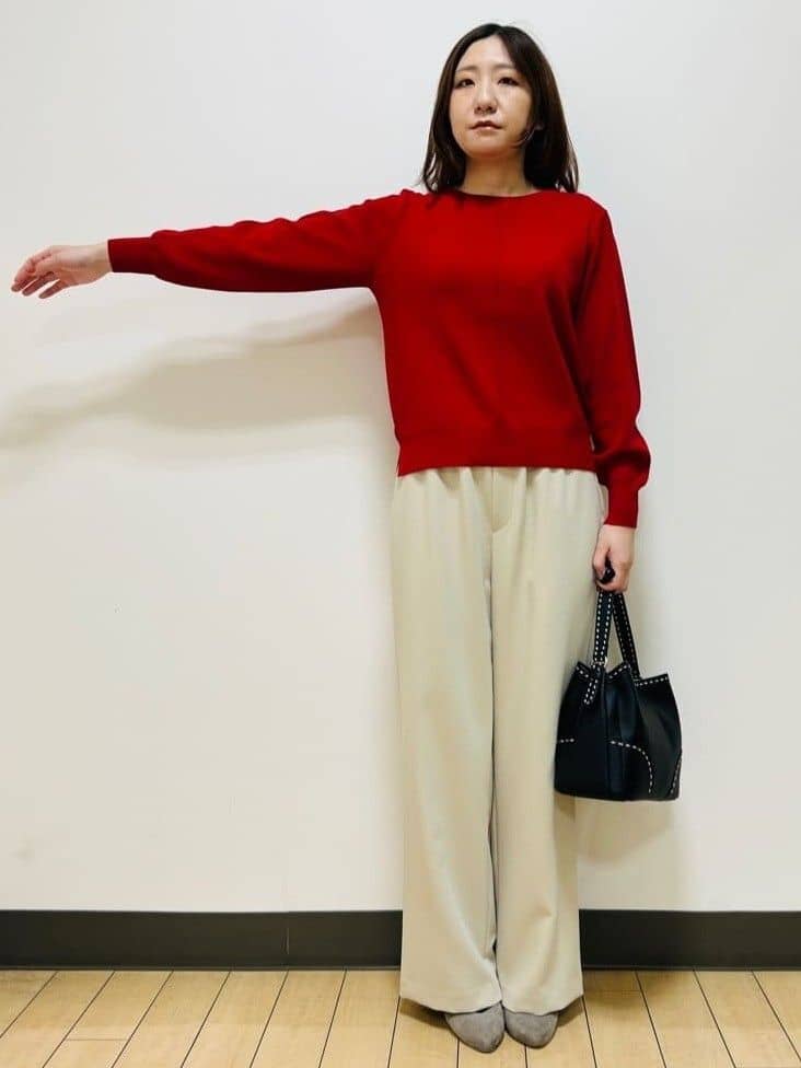 miiiさんの「Reflect｜【選べる6色／長く着られる◎】ボートネックニット」を使ったコーディネート