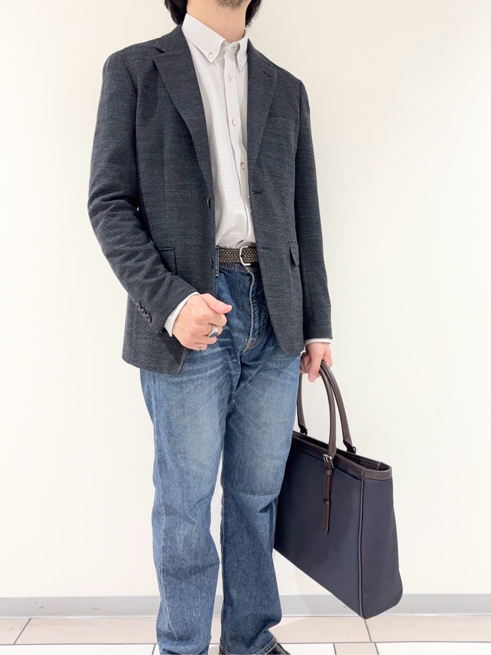 及川さんの「TAKEO KIKUCHI｜【Sサイズ～】ラッセルメッシュ ジャケット」を使ったコーディネート
