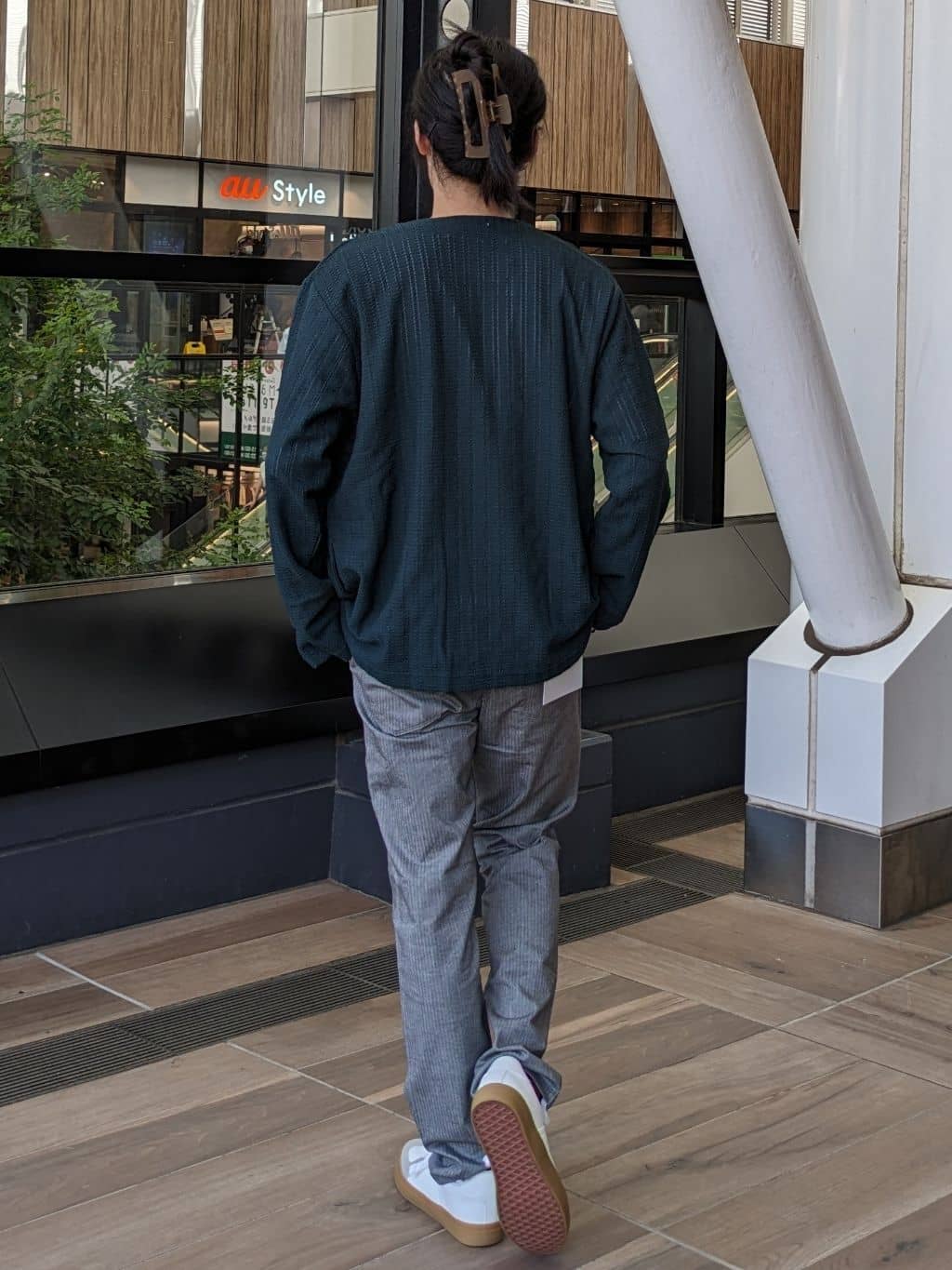 まさきさんの「THE SHOP TK｜【セットでお買い得！！】長袖カーディガン＋半袖Tシャツ　洗濯機OK/吸水速乾(Tシャツのみ)」を使ったコーディネート