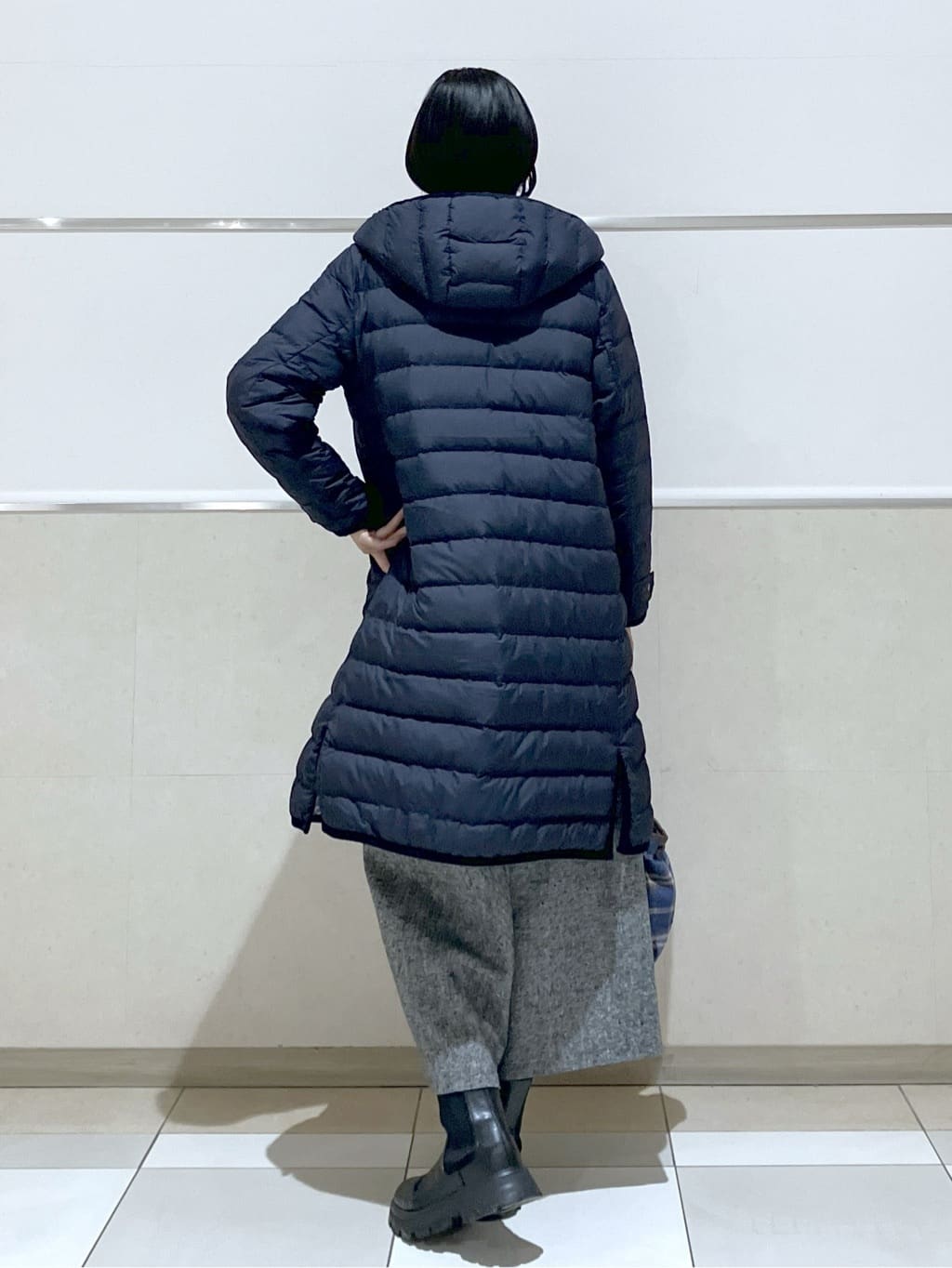 eriko さんの「Dessin｜【撥水・2WAY】ミュラーダウンコートロング丈」を使ったコーディネート