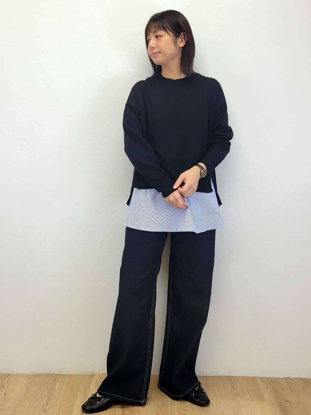 LISAさんの「OPAQUE.CLIP｜《ツインセット》リラクシーサイドスリットニット&times;ドッキングタンク【洗濯機洗い可】」を使ったコーディネート