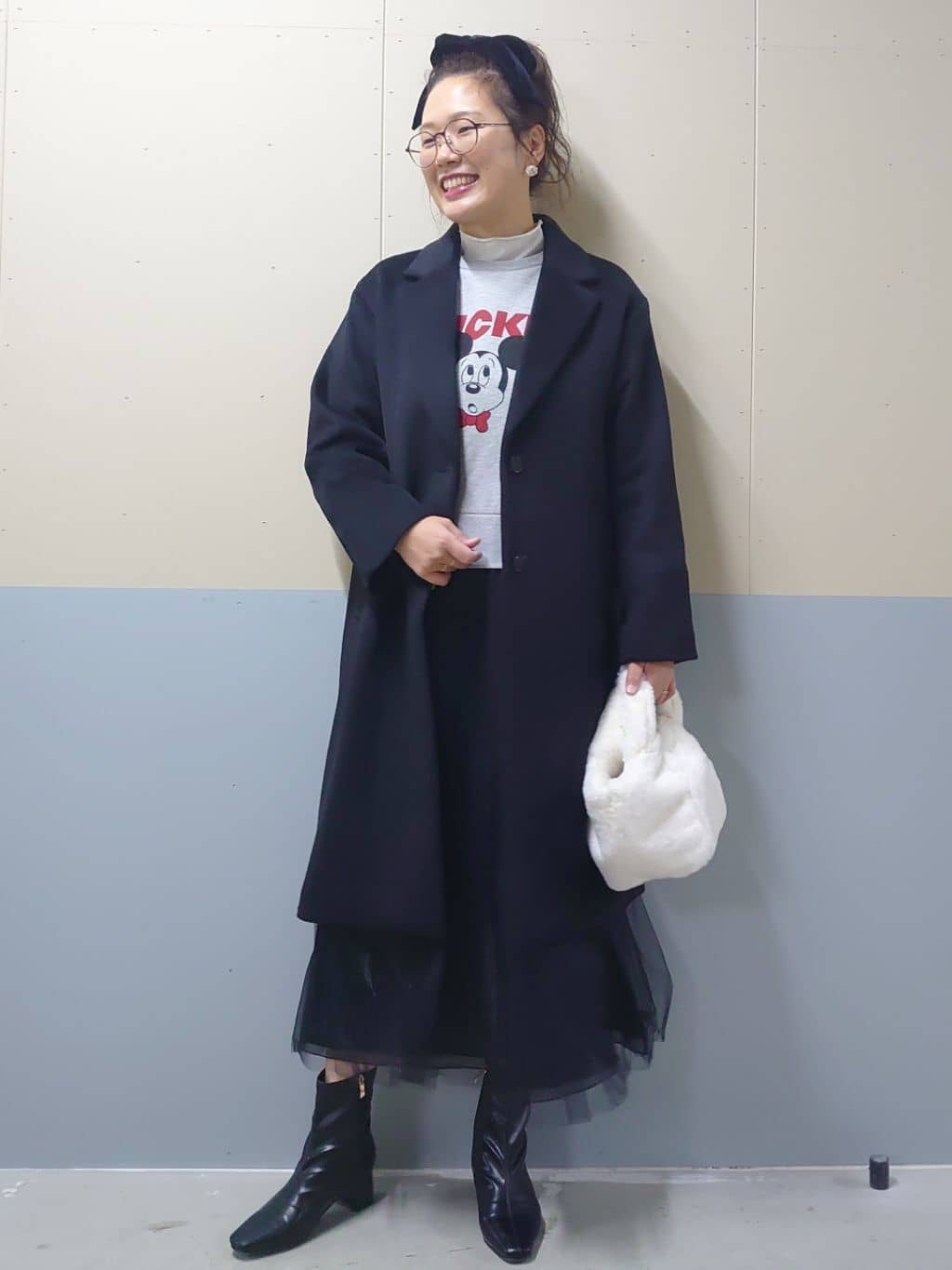 minamiさんの「OPAQUE.CLIP｜カシミヤブレンドウールチェスターコート」を使ったコーディネート