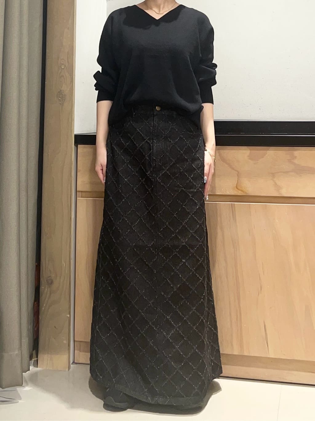 かのさんの「THE SHOP TK｜【すっきり見えシルエット】上品ふわもこ中綿ブルゾン」を使ったコーディネート