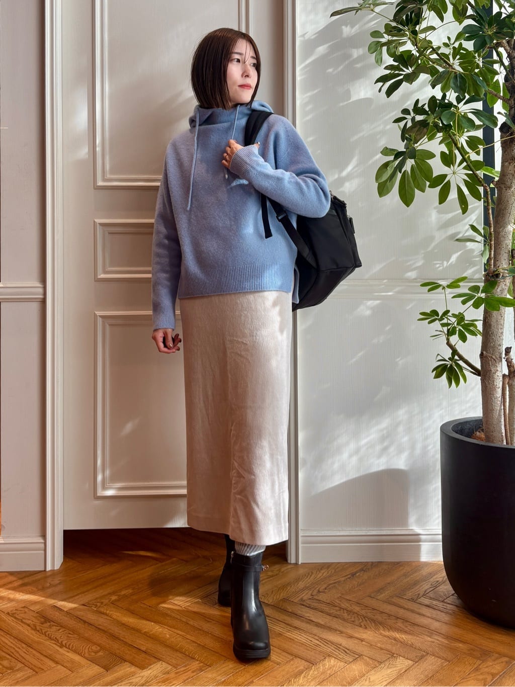 nakaoさんの「DRESSTERIOR｜【再入荷/荷重軽減】サスペンションマルチポケットリュック」を使ったコーディネート