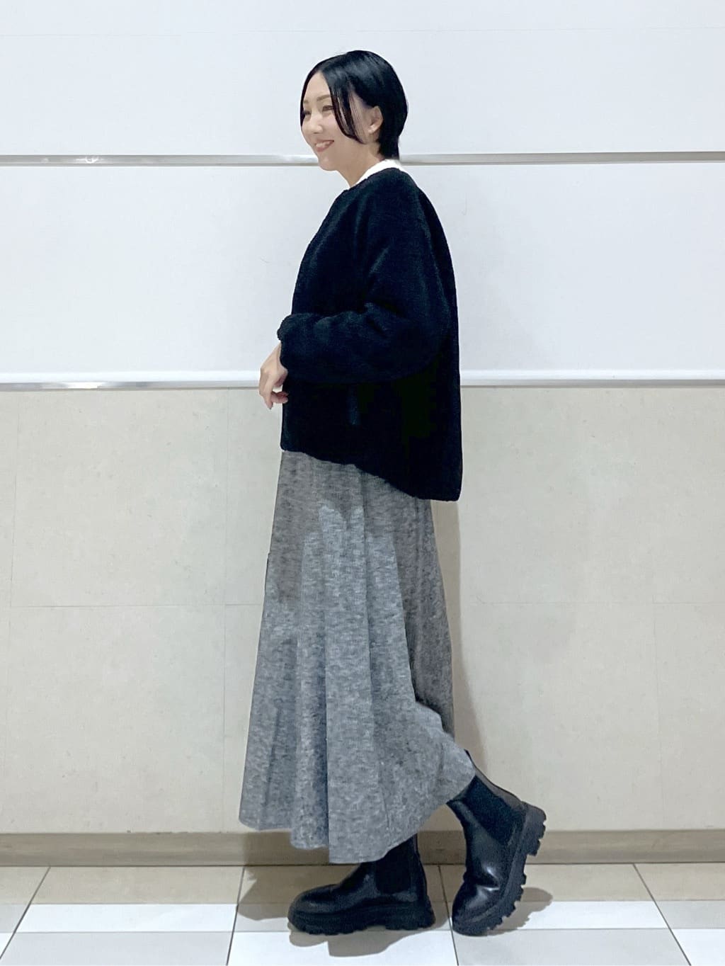 eriko さんの「Dessin｜【2WAY】リバーシブルタフタボアアウター」を使ったコーディネート