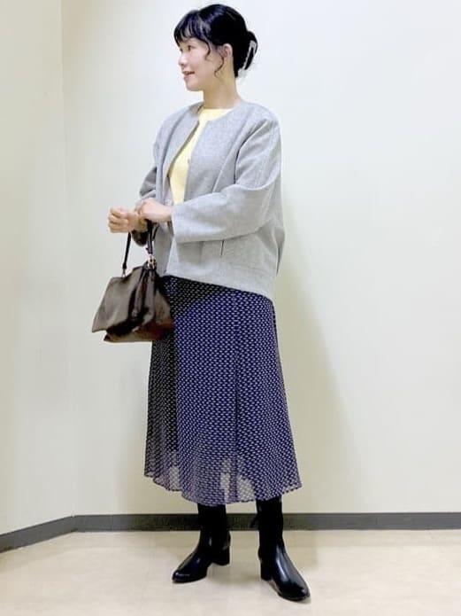  beni_gingerさんの「Reflect｜【選べる8色／スカートにもパンツにも◎】ウール混ボートネックニット」を使ったコーディネート