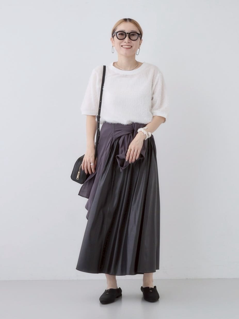 kotakiさんの「INDIVI｜ヘアリージャカードトップス」を使ったコーディネート