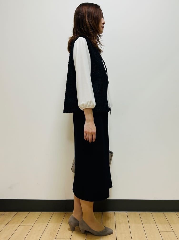 miiiさんの「Reflect｜【軽い羽織に◎】フロントファスナー開きベスト」を使ったコーディネート